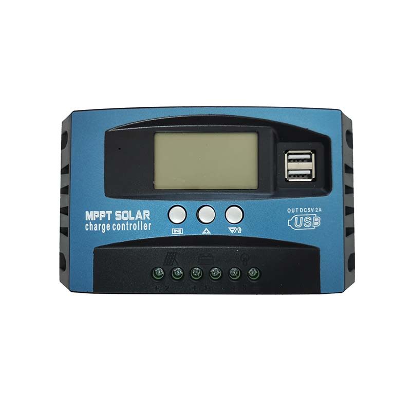 12V24V太阳能控制器带电流显示铅酸锂电电池通用光伏板充电太阳能