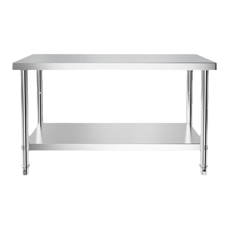 定做双层不锈钢工作台厨房专用操作台商用打荷台灶台架切菜案板桌