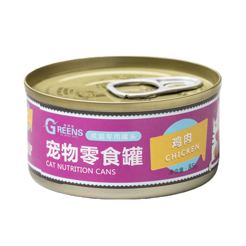 格琳斯85克猫零食罐头鸡肉丝