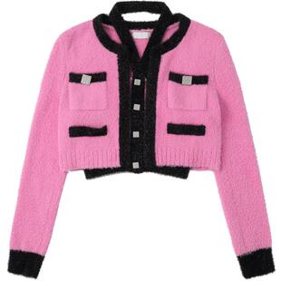 REVAN芮范设计师款辣妹风两件套毛衣开衫RN90106271