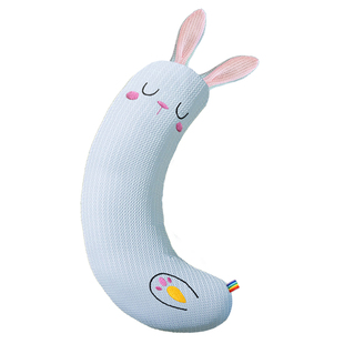 婴儿月牙枕安抚抱枕搂睡觉防惊跳吓哄睡夹腿靠背侧睡辅助挡枕夏凉