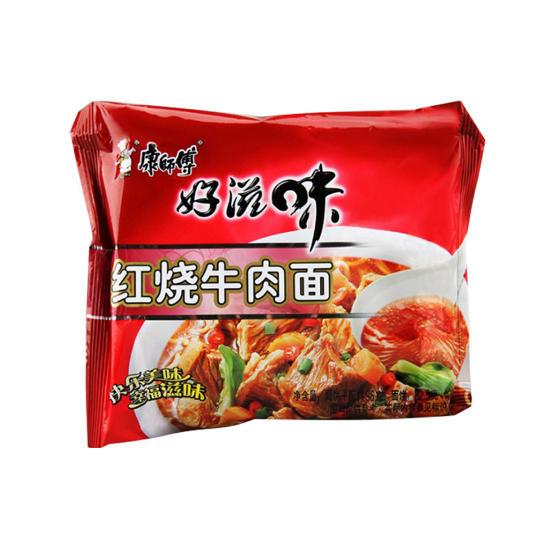 康师傅混合装香辣酸菜牛肉方便面