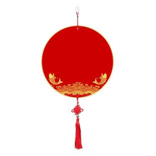 万年红加厚新春福卡硬卡福字中国结挂件新年祥瑞图案宫灯挂饰春节空白春字对联金边斗方创意灯笼图案婚庆用品