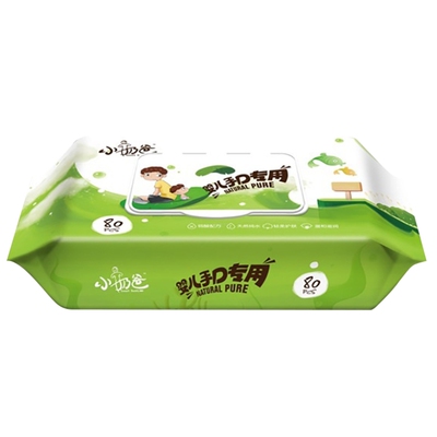 6大包小奶爸加厚珍珠纹湿纸巾