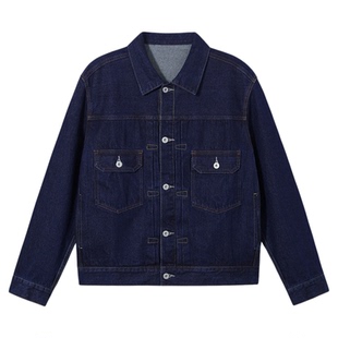 PSO Brand男装女装美式复古水洗牛仔外套男款宽松休闲工装夹克
