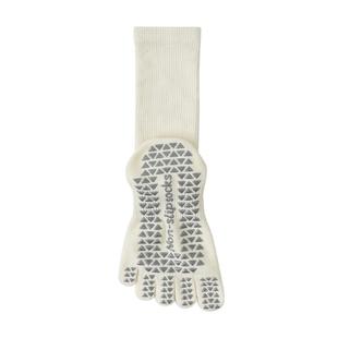 秋冬瑜伽袜子普拉提袜女防滑袜中筒五指袜专业室内运动袜跳操健身