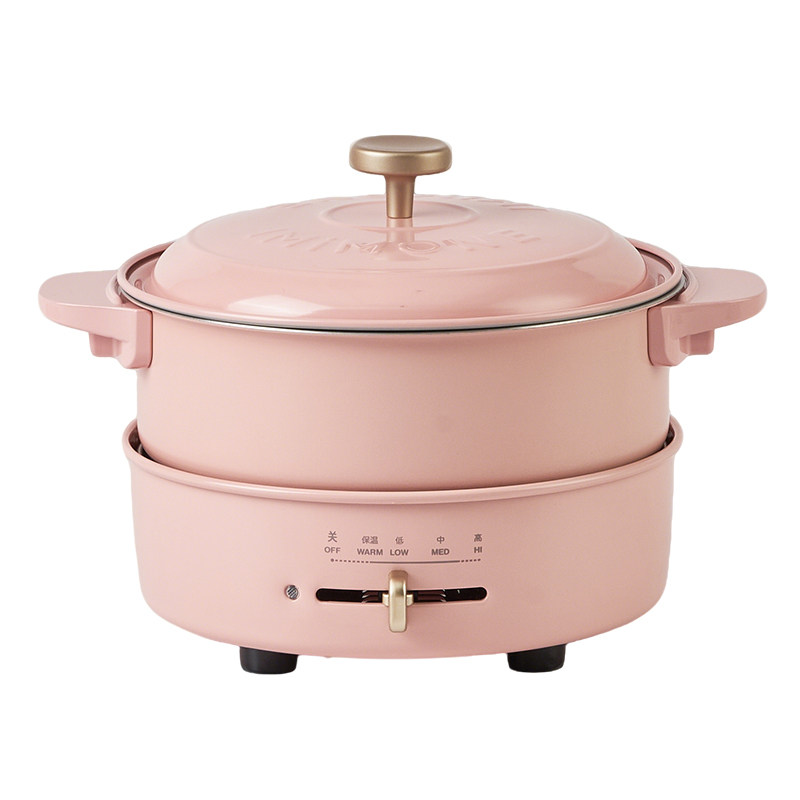 imimone米萌电火锅专用电锅家用多功能料理锅烤肉一体电热煮炒锅