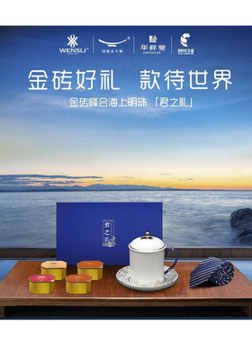 万事利围巾/领带瓷杯男士