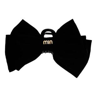 黑色丝绒蝴蝶结发夹抓夹女2025新款爆款头饰鲨鱼夹公主丸子头发饰