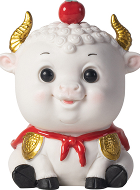 牛市吉祥物陶瓷牛摆件