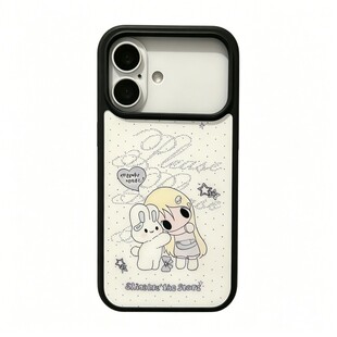 韩风像素星星小兔手机壳适用iPhone17promax高颜值16/15超火小米17pro荣耀500少女心华为Pura90Pro保护套女款