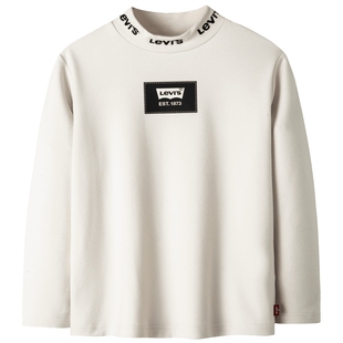 【加绒】Levis李维斯童装男童德绒打底衫半高领儿童保暖长袖T恤女