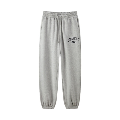 SPAO男士刺绣束脚长裤