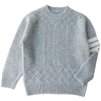 儿童纯山羊绒衫男童秋冬新款毛衣