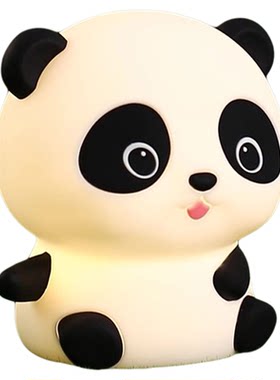 熊猫小夜灯拍拍灯女孩生日礼物