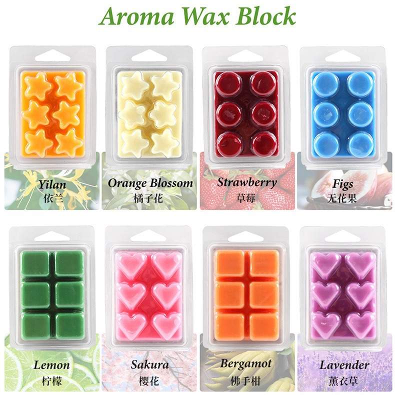跨境现货大豆香薰蜡块片机熏DIY熔蜡精油植物可香炉礼盒融化蜡烛