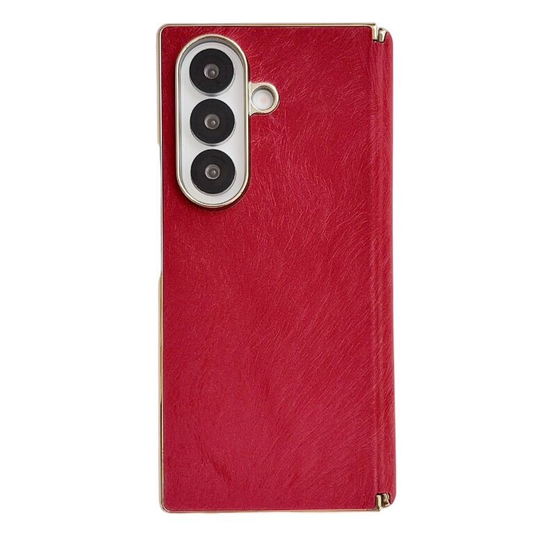 三星ZFold系列皮质翻盖手机壳