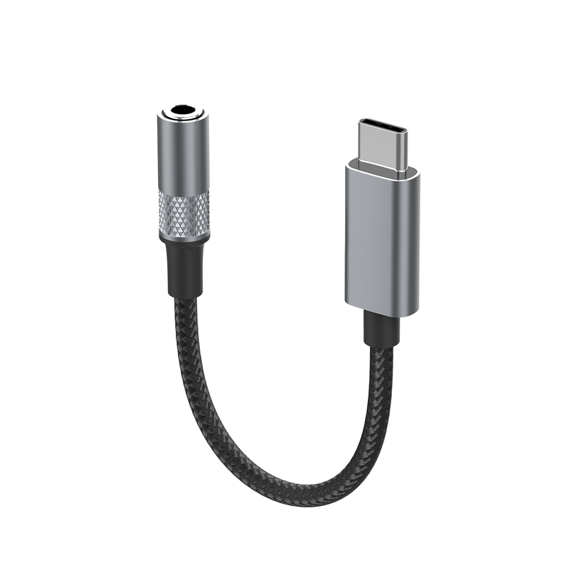 LDNIO力德诺HIFI音质aux音频线Type-C转3.5mm车用音响音箱lighting转3.5mm适用苹果手机转接