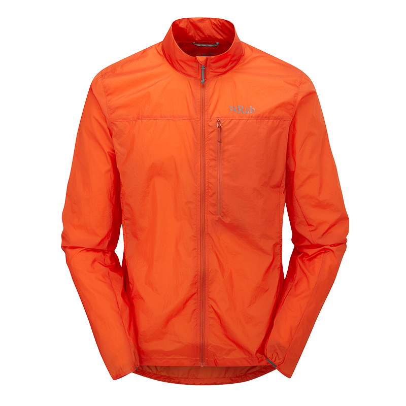 RAB睿坡男士户外防风防泼水速干运动外套透气立领皮肤衣 QWS-49