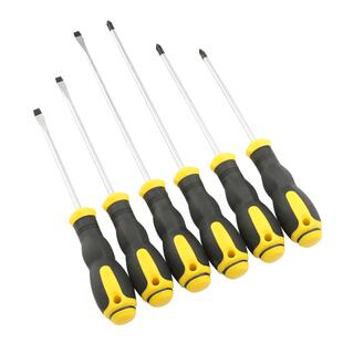 波斯TPR方柄带磁十字一字螺丝刀3-8mm维修螺丝批起子家用改锥工具