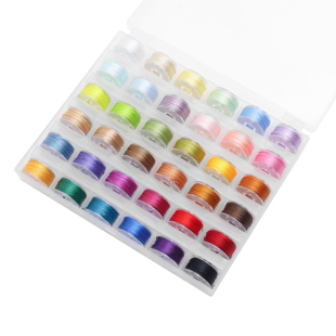 3股6股9股股线迷你套装分装线小卷盒装 编绳手链项链绳的绕线较细