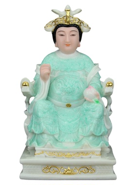 汉白玉石材王母娘娘玉皇大帝摆件