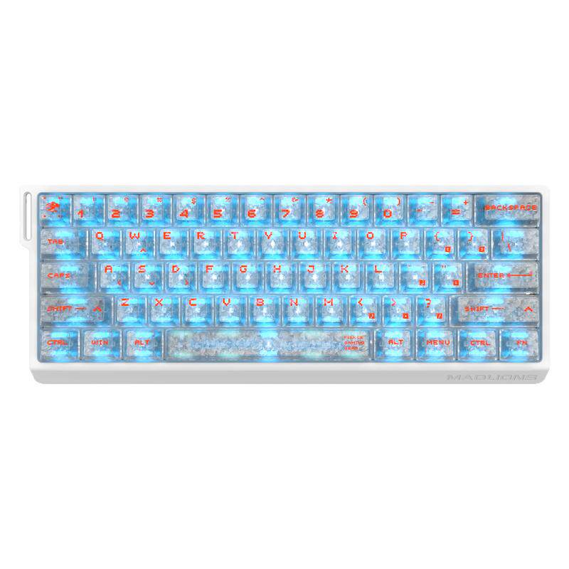 美加狮MAD60/68V2电竞专用磁轴键盘客制化办公游戏键盘61/68键
