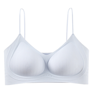 六只兔子无痕隐形内衣女小胸聚拢背心式胸罩凉感粉底液文胸2026春