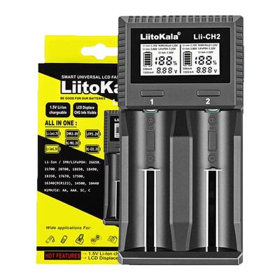 LiitoKala lii-CH2锂电池充电器 充电器带TYPE-C插口用于1.5V电池