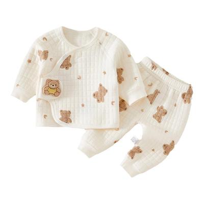 新生婴儿保暖内衣衣服秋冬季套装