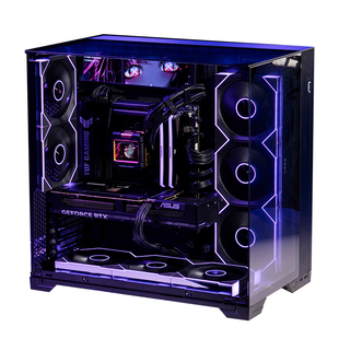 12期免息【纯黑包豪斯】攀升姬小爻高端AMD锐龙7 9800X3D/RTX5070Ti/5080台式机U9 285K高配电脑主机攀升兄弟