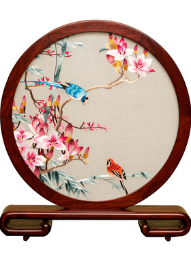 苏州绣美摆件刺绣中式双面绣礼品