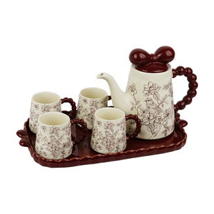 陶瓷水具套装礼物家用乔迁新居结婚高级感水杯茶壶茶杯新婚礼物