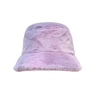 帽子女款2025新款渔夫帽冬季加绒保暖韩版水桶帽户外百搭毛绒盆帽