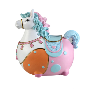 新款生肖马存钱罐大号只进不出储蓄罐招财摆件客厅电视柜开业礼品