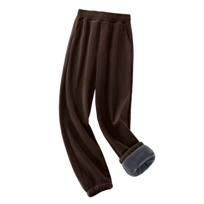 真维斯复合灯芯绒束脚裤2024新款