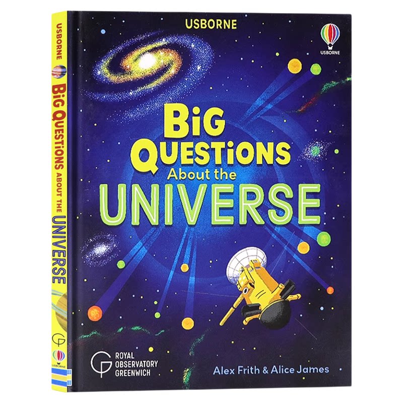 Usborne关于宇宙的大问题 英文原版绘本 Big Questions about the Universe 尤斯伯恩精装大开本儿童科普图解百科全书Alex Frith
