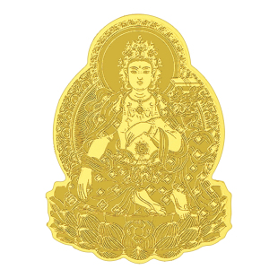 普陀山十二生肖本命佛守护神手机背后金属贴纸太岁化护身符本命年