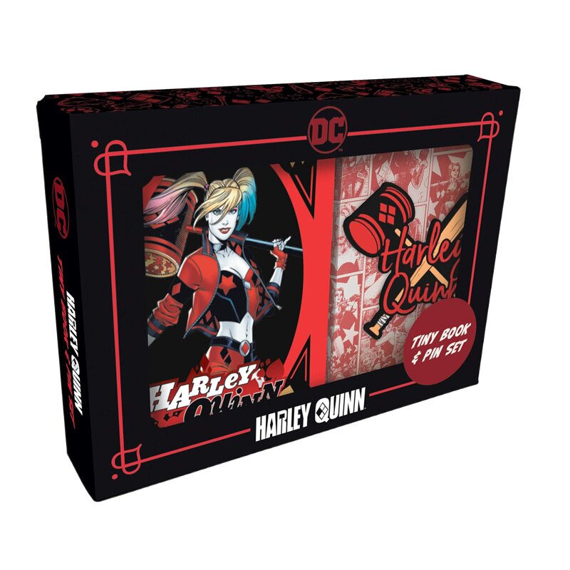 英文原版 迷你版 DC漫画：哈利·奎恩迷你书和别针套装 DC Comics: Harley Quinn Tiny Book and Pin Set