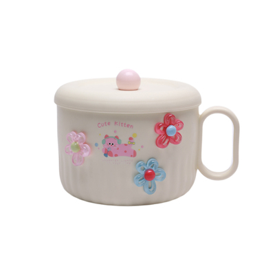 【安全304】不锈钢可爱泡面碗