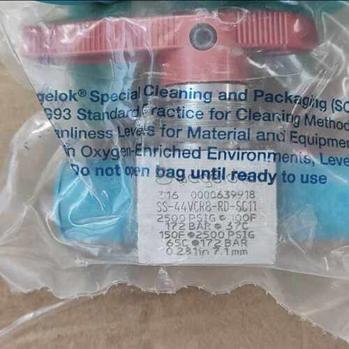 议价世伟洛克Swagelok阀门SS-44VCR8-RD-SC11原装正品 其他型号问