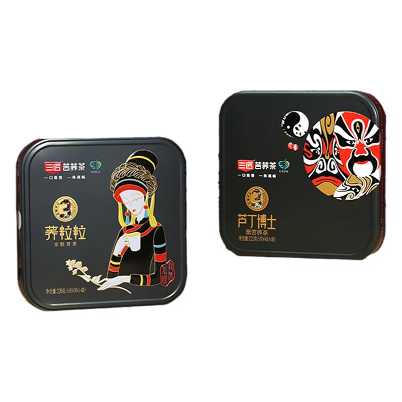 三匠苦荞茶礼盒包装搭配礼品袋