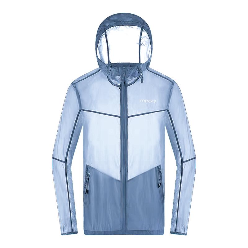 探路者男士防晒衣夏季薄款户外凉感透气皮肤衣运动速干防晒服外套