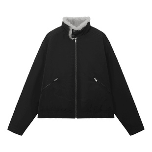 BIPOLAR立领座山雕棉服外套美式简约休闲上衣Cleanfit男新款秋冬