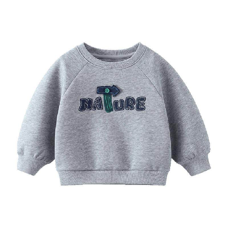 齐齐熊春装圆领宝宝卫衣