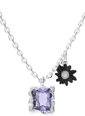 yuritan方钻雏菊吊坠吊坠项链