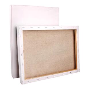 3cm加厚亚麻纯棉油画框带画布空白油画布带框油画布板丙烯颜料成品画布框美术生专用手绘套装油画框定制批发