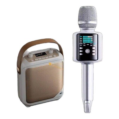 金运H9pro家用修音录音唱歌直播话筒手机蓝牙音响声卡一体麦克风