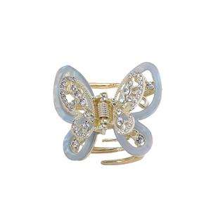 蝴蝶结发夹女后脑勺2025新款轻奢发卡半扎发抓夹中号顶夹汉服头饰