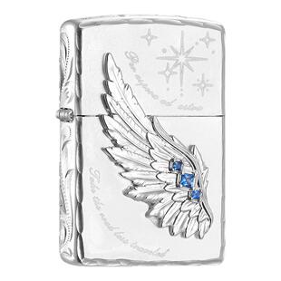 zippo打火机 自由之翼 煤油防风 热恋之翼翅膀贴章送男生新年礼物